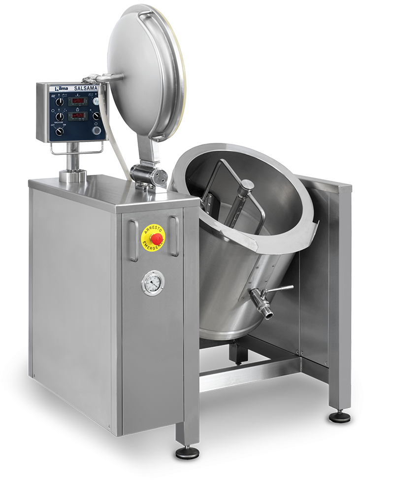 Nilma | Salsamat SV - Tilting Vacuum Braising Pan with Mixer - Industrial & Catering Equipment for Cooking Food