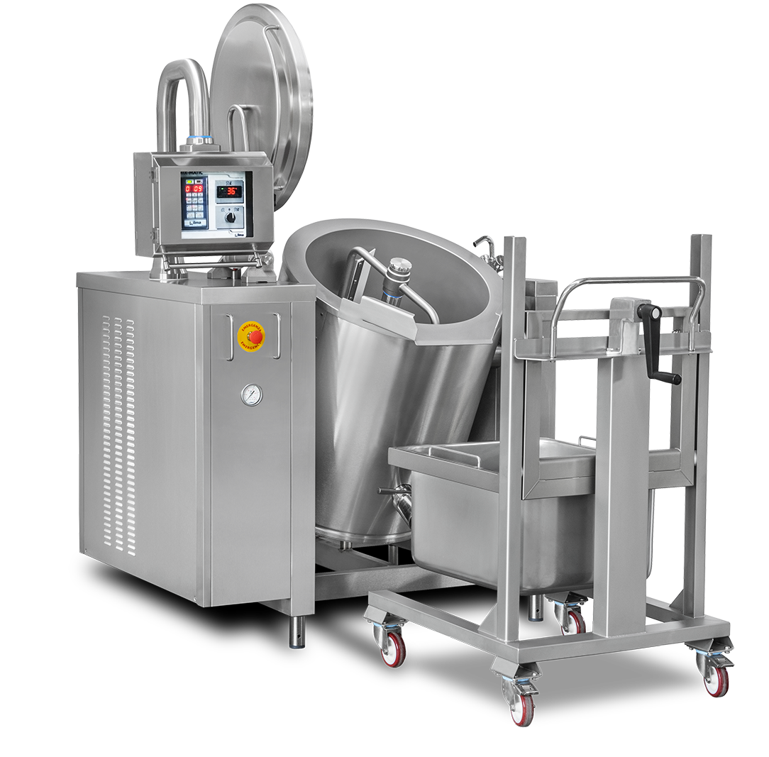 MIX-MATIC 150 with trolley - TILTING PAN WITH MIXING SYSTEM | Nilma